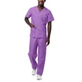 thumbnail image 1 of Sivvan Unisex Classic Scrub Set V-Neck Top/Drawstring Pants (Available in 15 Solid Colors), 1 of 7