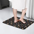 thumbnail image 4 of Paw Prints and Bones Flannel Non Slip Door Rugs,Washable Door Mats Indoor,Decorative Door Mats,Dirt-Resistant and Absorbent Doormat for Entrance,Bedroom,Kitchen,Bathroom,23.5x16in(60x40cm), 4 of 5