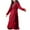 Wine, variant on Fewfanhot Women's Long Robe with Pockets Lapel Collar Bathrobe for Home Lounging and Comfortable Wear After Bath or Shower