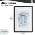 thumbnail image 4 of Stupell Industries Modern Sipping Drink Girl in Sun Hat Black Framed Print Under Glass, 14 x 20, by Martina Pavlova, 4 of 8