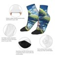 thumbnail image 5 of Naloa Fantasy Treehouse Planet Scene Ankle Socks for Women Non Slip Socks No Show Socks Classic Low Cut Casual Socks Casual Socks, 5 of 7