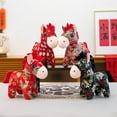 thumbnail image 5 of Red Pony Plush Doll, Zodiac Horse Doll, Cute Stuffed Doll Christmas Festival Celebration Decoration, Christmas Gift Giving Plush Horse Toy (7.87in), 5 of 11