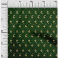 thumbnail image 2 of oneOone Cotton Cambric Dark Green Fabric Floral Quilting Supplies Print Sewing Fabric By The Yard 42 Inch Wide, 2 of 4