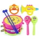 thumbnail image 1 of VISALY - Juego de 5 tambores para bebé, niño y niña, instrumentos musicales, juego de batería, juguetes para niños, 1 of 3