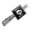 Silver, variant on Hella Ween Halloween Hell Smoking Skull Funny Humor Square Tie Bar Clip Clasp Tack- Silver or Gold