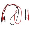 thumbnail image 2 of Kit De Prueba De Conector Tipo Banana Doble, Cables De Prueba De Conector Tipo Banana Multipropósito De 10 A Con 2 Ganchos Para Aplicaciones Eléctricas, 2 of 7