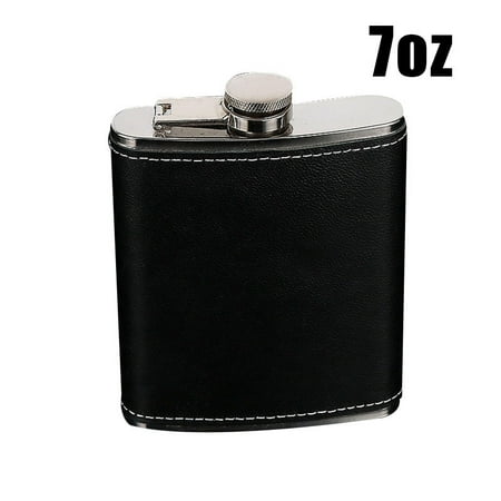 

Portable Stainless Steel Hip Flask Flagon Whiskey Wine Pot Bottle Gift 5/6/7/8/9 Oz with Leather Holder