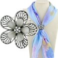 thumbnail image 2 of Hebilla Bufanda Fernando Crystal Flower Plata Antigua, 2 of 8