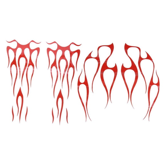 Motorcycle Flame Shape Sticker Gas Fuel Tank & Decals Self Adhesive