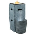 thumbnail image 1 of Outsunny 15000 BTU Propane Fire Pit Table with Garden Fountain, LED Light, 1 of 10