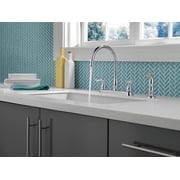Delta Windemere Two Handle Kitchen Faucet in Chrome 21996LF