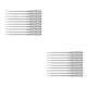 thumbnail image 4 of Agujas de Máquina de Coser Profesionales Yuarrent Plata 12/80 10 Piezas, 4 of 6