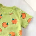 thumbnail image 3 of Quealent Shirt Girls Ringer Tee Crewneck Short Sleeve T Shirts Toddler Plain Retro T-Shirt Crop Tees Top Summer Clothes Basic Tshirt ( (Light Green, 6-12 Months), 3 of 4