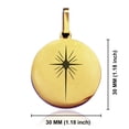 thumbnail image 2 of Stainless Steel Religious Star of Bethlehem Round Medallion Pendant Necklace, 2 of 3
