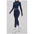 thumbnail image 2 of PISONIC Womens Two Piece Tracksuit Set Long Sleeve Zipper Jacket with Athletic High Waist Leggings Workout Outfit, 2 of 5