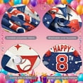 thumbnail image 4 of Baseball Theme Baseball Birthday Banner Red Blue Color 8th Birthday Display 8th Number Design Sports Helmet Print Backdrop for Kids Birthday Party Baseball Themed Celebration 8th Birthday Event, 4 of 9