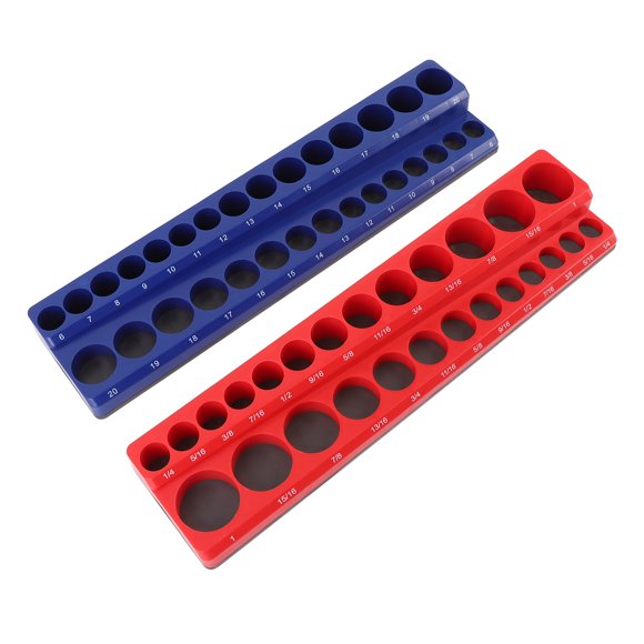 Magnetic Socket Holder, Magnetic Socket Organizer Powerful Magnet Space Saving 3/8 Inch Drive PP Plastic for Metric SAE Socket