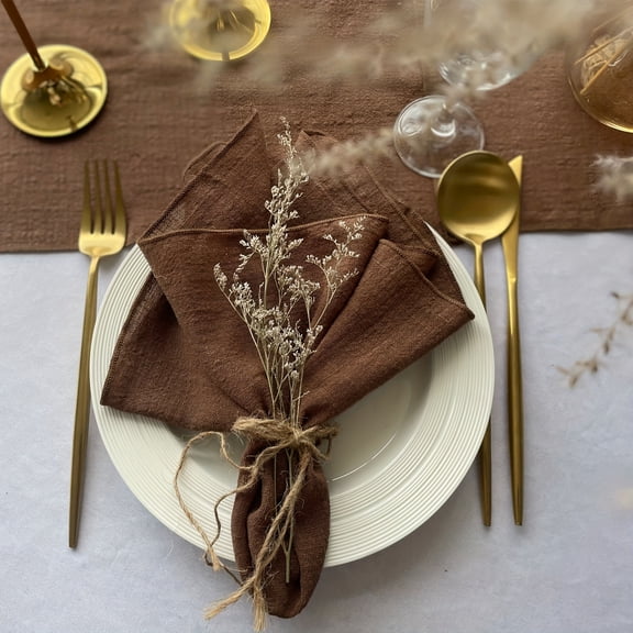 12-Pack Napkins made of 100% pure Table Napkins, Perfect for Wedding Decorations, Daily Use, Dinner, Tea Towels, Christmas Holiday Table Decorations