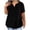 Black Shirts, variant on CAIVO Plus Size Tops Summer Women Fashion V Neck Shirts Casual Comfy Soft Short Sleeve Tunic Blouses Basic Tees Leisure Solid Color Back To School Dailywear