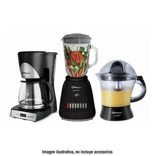 Combo de Cafetera Koblenz Licuadora y Exprimidor Negro Bodega