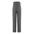 thumbnail image 5 of Ohufall Maternity Pants for Women Summer Solid Color Casual Hight Waist Belly Support Pregnancy Pants Womens Stretchy Loost Fit Lounge Pants, 5 of 6