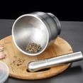 thumbnail image 3 of Trituradora de ajo ergonómica de acero inoxidable 304: cocina rápida, fácil y eficiente, 3 of 8