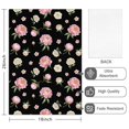 thumbnail image 2 of 2 Pcs Pioneer Flower Floral Print Pattern Kitchen Towels, Funny Microfiber Dish Towel Set, 18" X 26" Tea Towels, 2 of 6