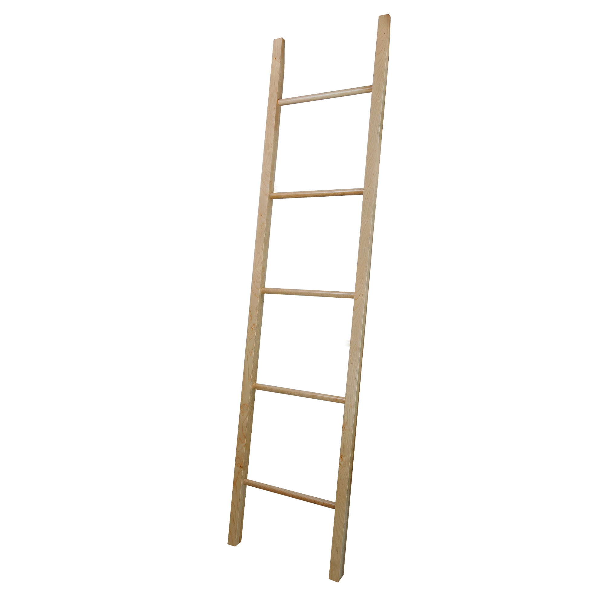 Conflict tunnel een schuldeiser Decorative Ladder with Solid Walnut - Walmart.com