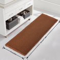 thumbnail image 2 of Eurhowing Waffle Bath Mat, Super Absorbent Non-Slip Bathroom Floor Mat, Machine Washable Bathroom Rug with Tassel, 24x72 Inch, Coffee, 2 of 7