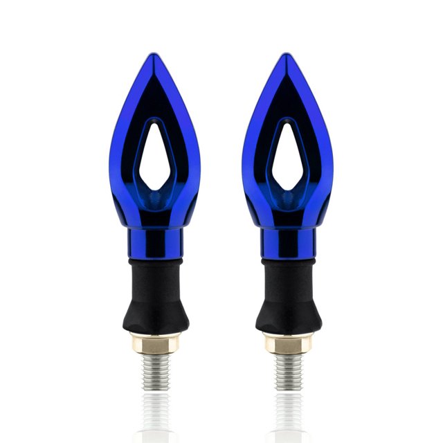 Luz De Giro Led Para Motocicleta 2 luces LED de giro para motocicleta, superbrillantes, para señal de giro (azul)