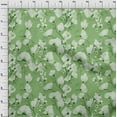 thumbnail image 3 of oneOone Polyester Lycra Green Fabric Florals Fabric For Sewing Printed Craft Fabric By The Yard 56 Inch Wide, 3 of 4