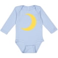 thumbnail image 3 of Inktastic Cute Yellow Moon Boys or Girls Long Sleeve Baby Bodysuit, 3 of 5