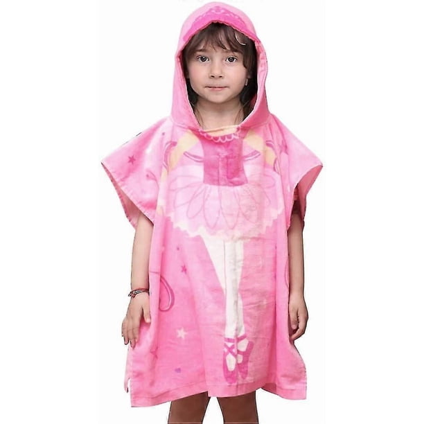Children's boy and girl hooded bath towel, 2 to 6 years old, fast drying beach towel for swimming pool, super absorbent cotton cloak bath towel