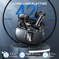 thumbnail image 3 of Auriculares Inalámbricos, 2024 Auriculares Inalámbricos Auriculares Estéreo HiFi con 4 Micrófonos con Cancelación de Ruido ENC, Auriculares Intrauditivos con Tiempo de Reproducción de 42 Horas, Auricu, 3 of 5