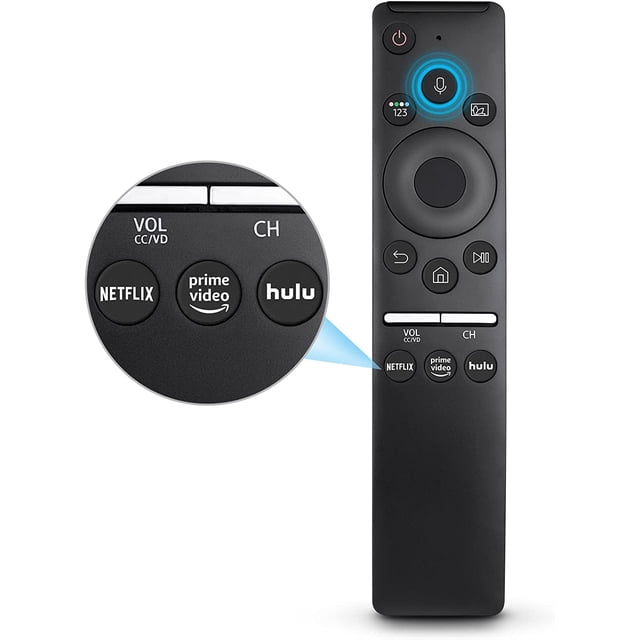 Control remoto de voz de repuesto para televisores Samsung. Control remoto compatible con todos los televisores Samsung con función de voz. Marco curvo inteligente. QLED LED LCD 8K 4K.