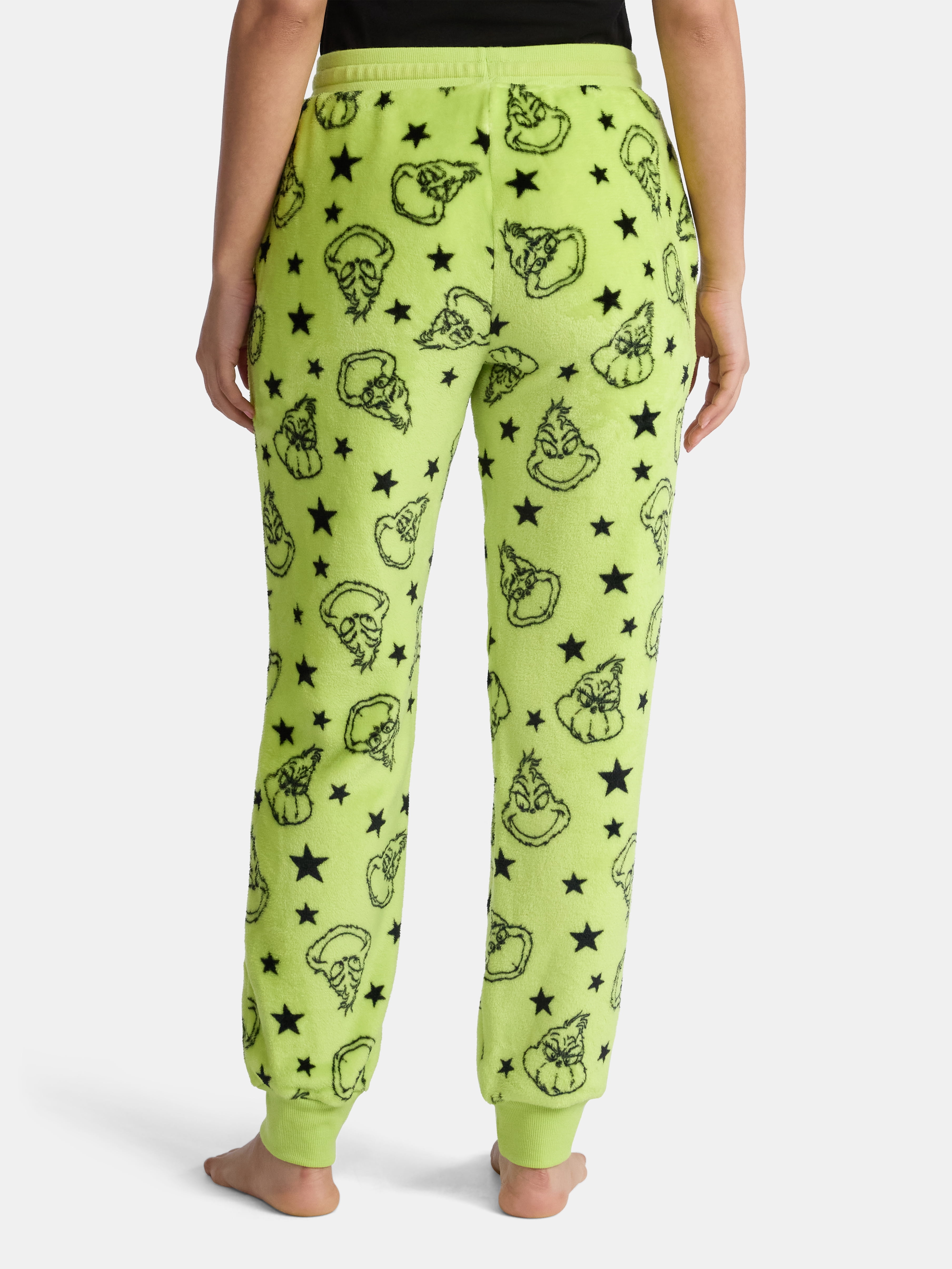 Dr. Seuss The Grinch Women's Plush Graphic Joggers, Sizes XXS-XXL