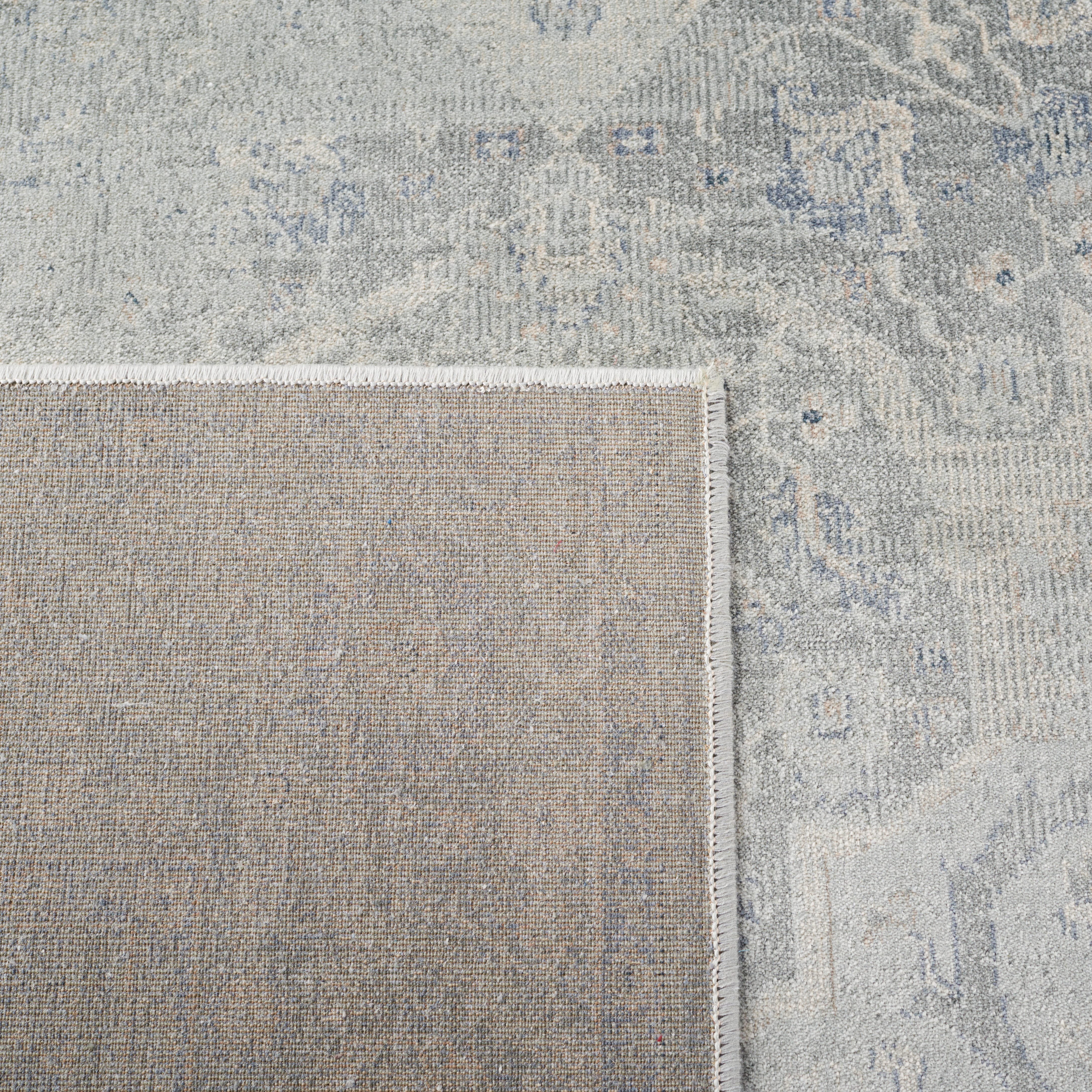 SAFAVIEH Vintage Kirsteen Bordered Area Rug, Silver, 8' x 10'