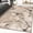 Beige, variant on Luxe Weavers Modern Abstract Marble Swirl Blue 6x9 Area Rug, Indoor Carpet