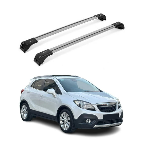 For 2013-2022 Chevrolet Trax Roof Rack Cross Bars Aluminum Gray 2Pcs