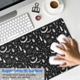thumbnail image 4 of Long Mouse Pads for Desk,Black White Halloween Candle Eye Bat Desk Mats on Top Of Desks, Desk Mouse Pad Extra Large with 3mm Non-Slip Base and Stitched Edge for Gaming,Work,Home 31.5"x11.8", 4 of 5