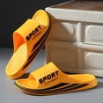 thumbnail image 2 of HNMKIU Couple Sandals Comfortable Summer Outdoor Indoor Bathroom Beach Unisex Slides for Casual Everyday Footwear Shoes for Men Yellow,10, 2 of 8