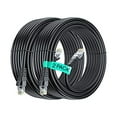 thumbnail image 2 of Cat 6 Ethernet Cable 25 ft (2-Pack) - Internet Cable, Cat6 Cable, LAN Cable, Ethernet Cord, Network Cable, Cat 6 Cable, Cat6 Ethernet Cable - Black 25 Feet, 2 of 10