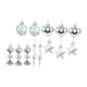 thumbnail image 5 of Adornos colgantes para de Navidad, adornos navideños, colgantes con abalorios, juego de adornos de bolas navideñas para hotel, hogar, Acción de Plata, 5 of 9