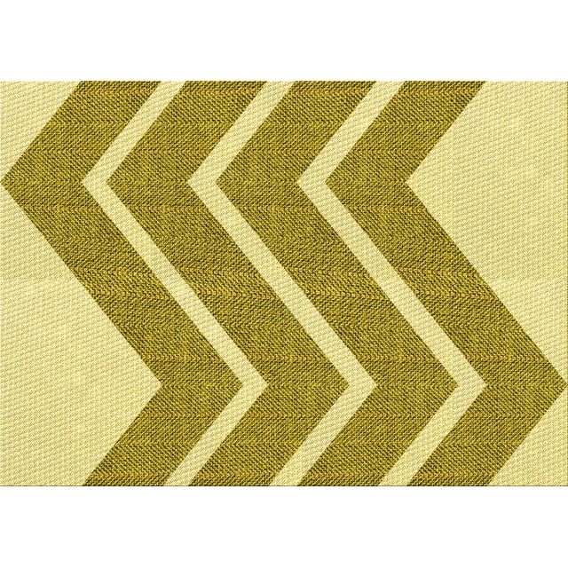 Ahgly Company Machine Washable Indoor Rectangle Transitional Dark Golden Rod Brown Area Rugs, 2' x 3'