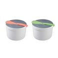 thumbnail image 3 of pitrice Home Office Hotel Portable Microwave Oven Rice Cooker Food Grade Steamer Pot Household Cookware Kitchen Gadget Green, 3 of 8