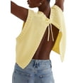 thumbnail image 6 of Raccmtaty Women’s Open Back Knit Vest Casual Sleeveless Solid Color Loose Tank Tops Sweater Vest, 6 of 8