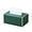 Green, variant on Rectangle Tissue Box Cover PU Leather Tissue Box Holder Facial Napkin Holder Pumping Paper Case Dispenser for Night Stands, Bedroom, Dressers, Desks,Living Room,Office, Car,Hotel, Tabletop (White)