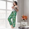 thumbnail image 6 of Disketp Flying Bees Print Women's Comfy Pajama Pants Casual Drawstring Palazzo Lounge Wide Leg Pants, 6 of 7