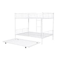 thumbnail image 5 of Miekor Furniture Full Over Full Metal Bunk Bed with Trundle, White 49AAK, 5 of 9