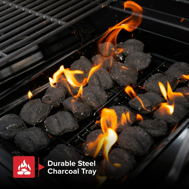 Nexgrill 4-Burner Propane Gas Grill with 2-In-1 Charcoal Tray